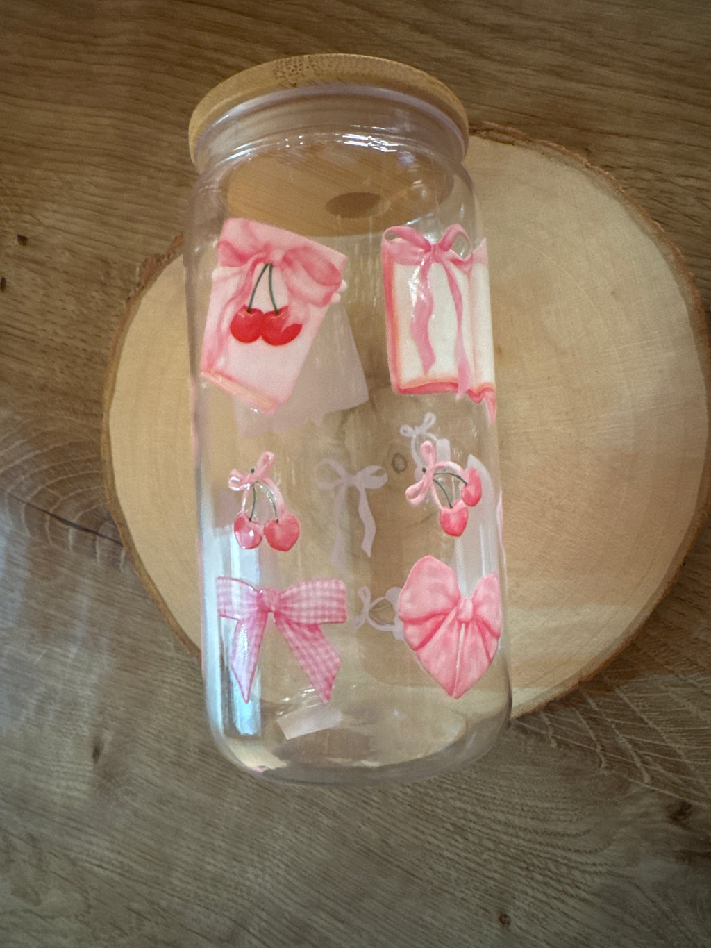 Vaso Libro y Cherries