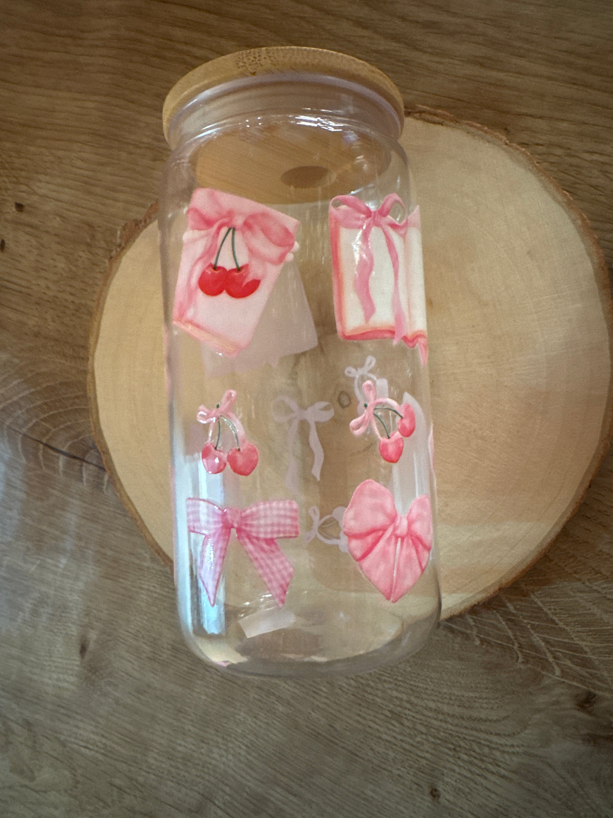 Vaso Libro y Cherries
