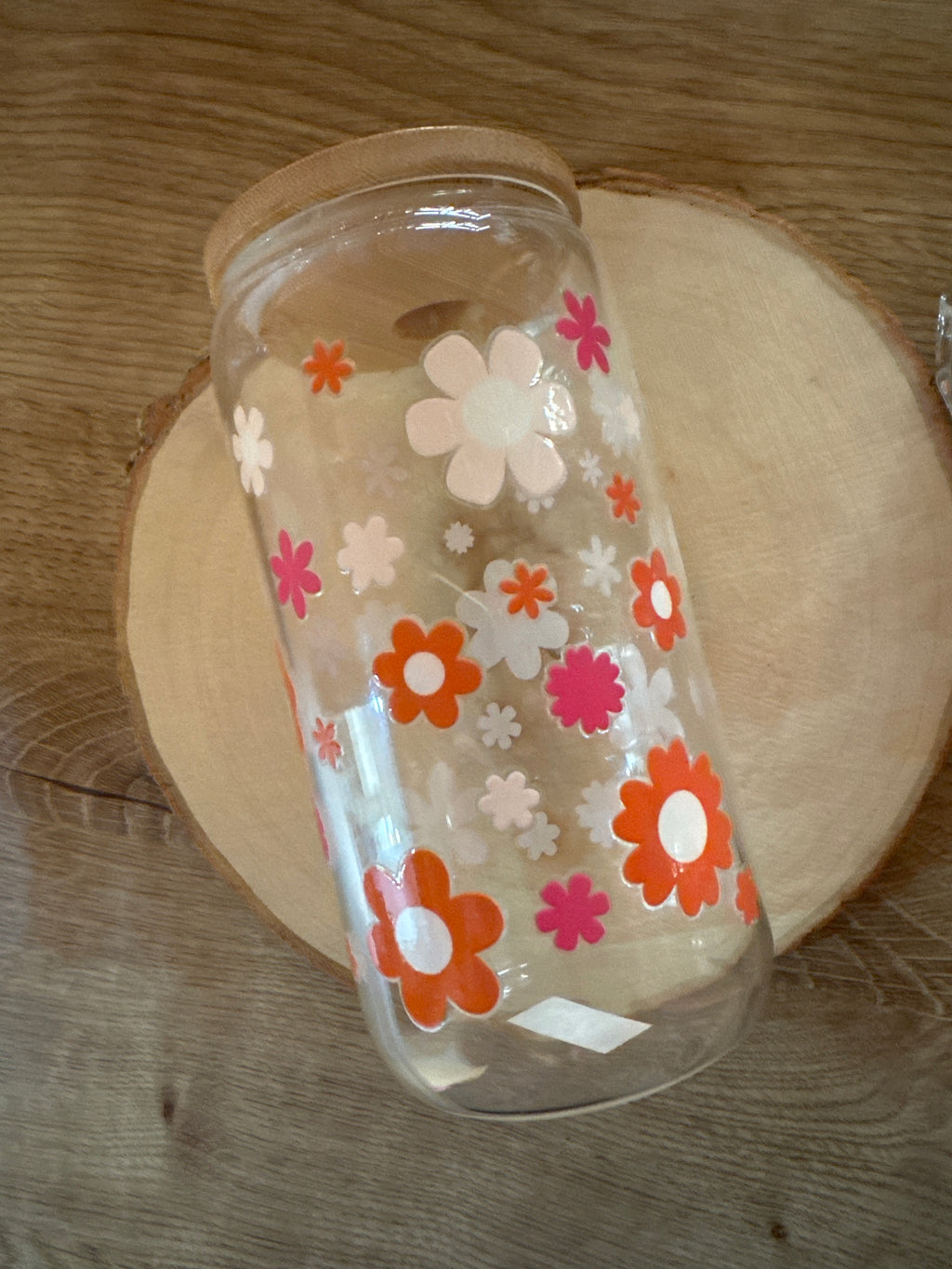 Vaso Flores Naranjas